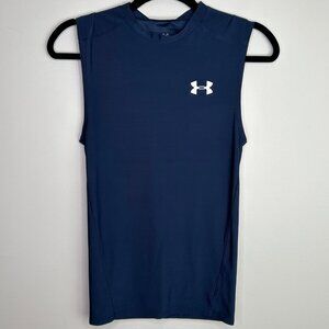 Under Armour navy sleeveless kids shirt size medium‎